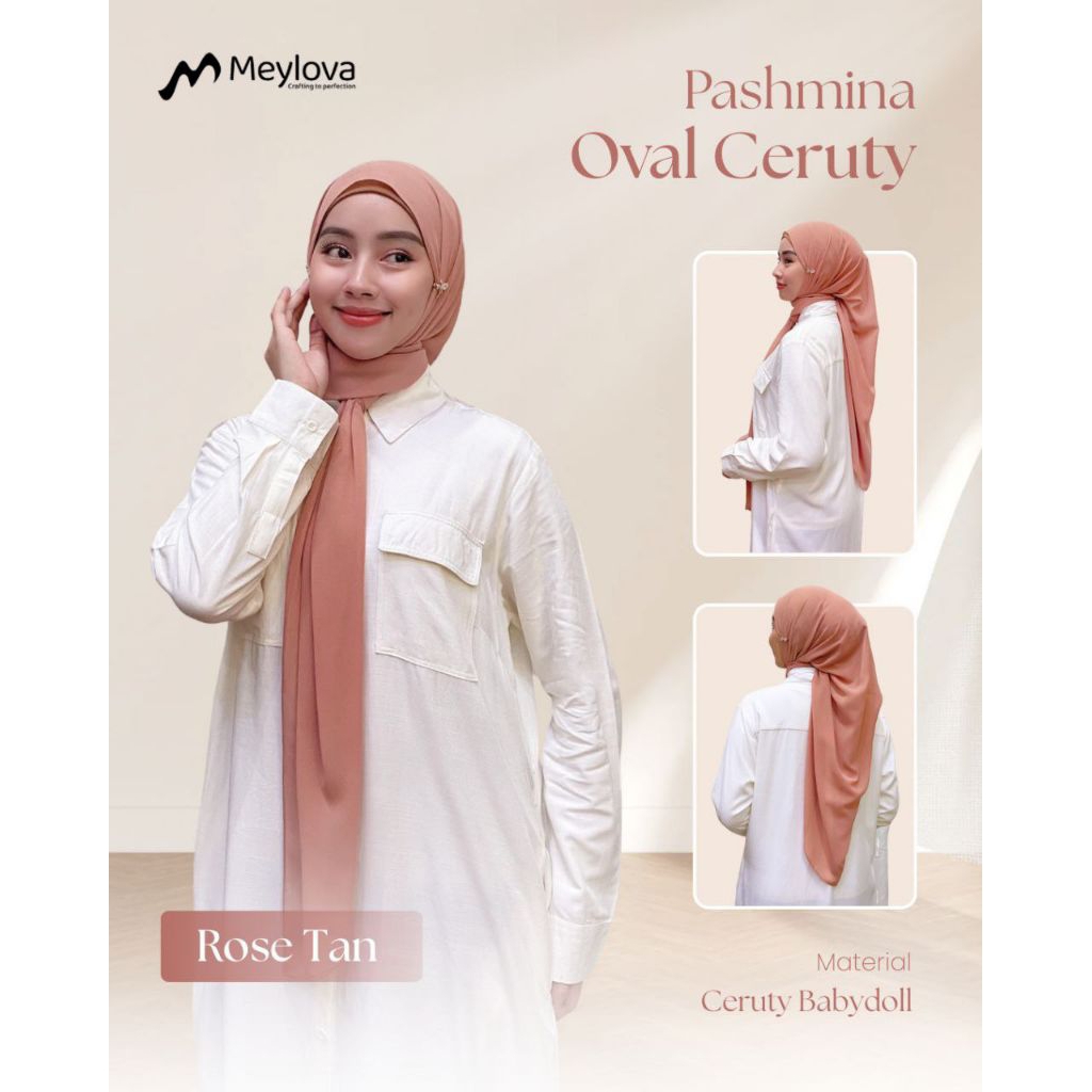 Pasmina Oval Ceruty | Pasmina Ceruty Babydoll Premium | Pasmina Oval