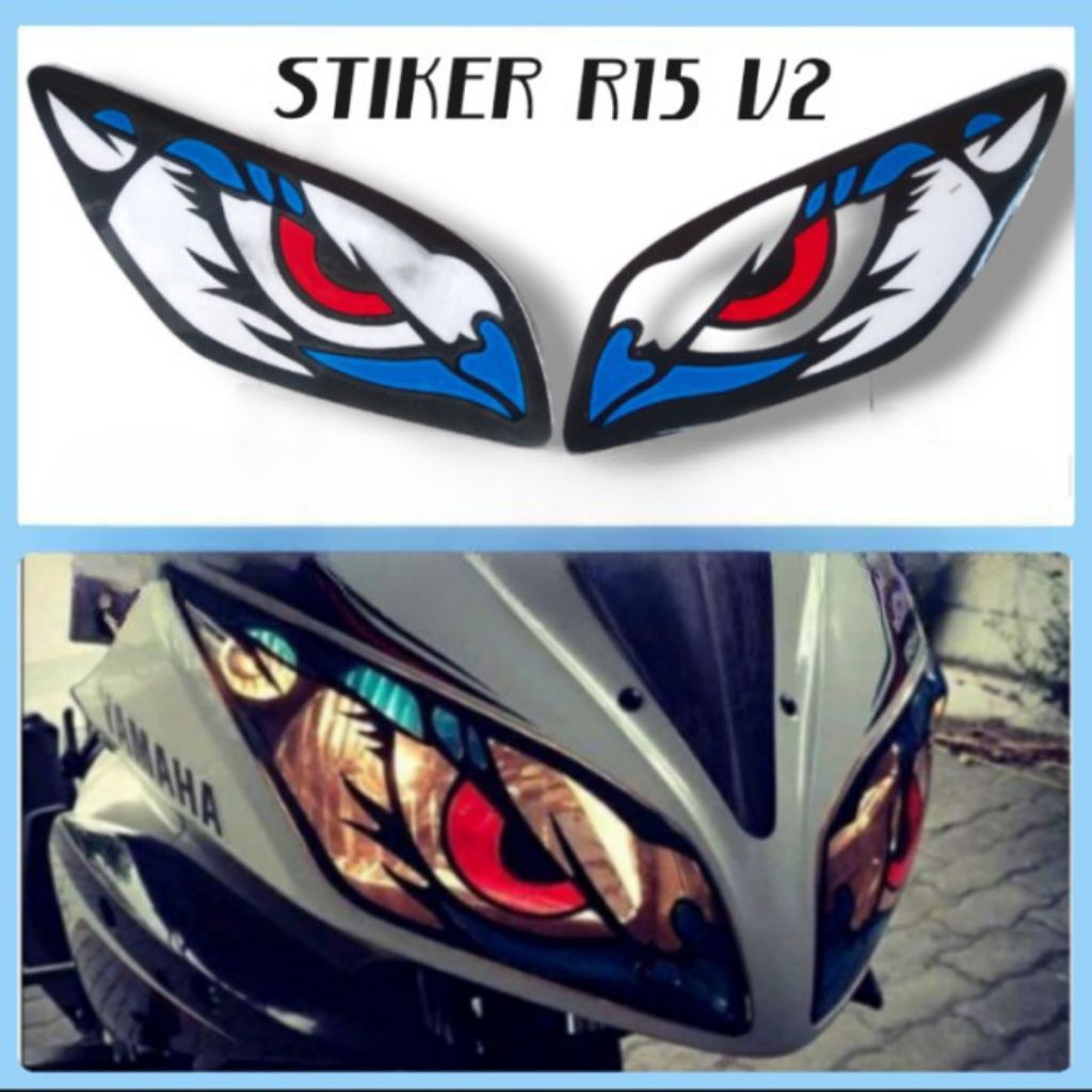 Sticker lampu depan r15 v2