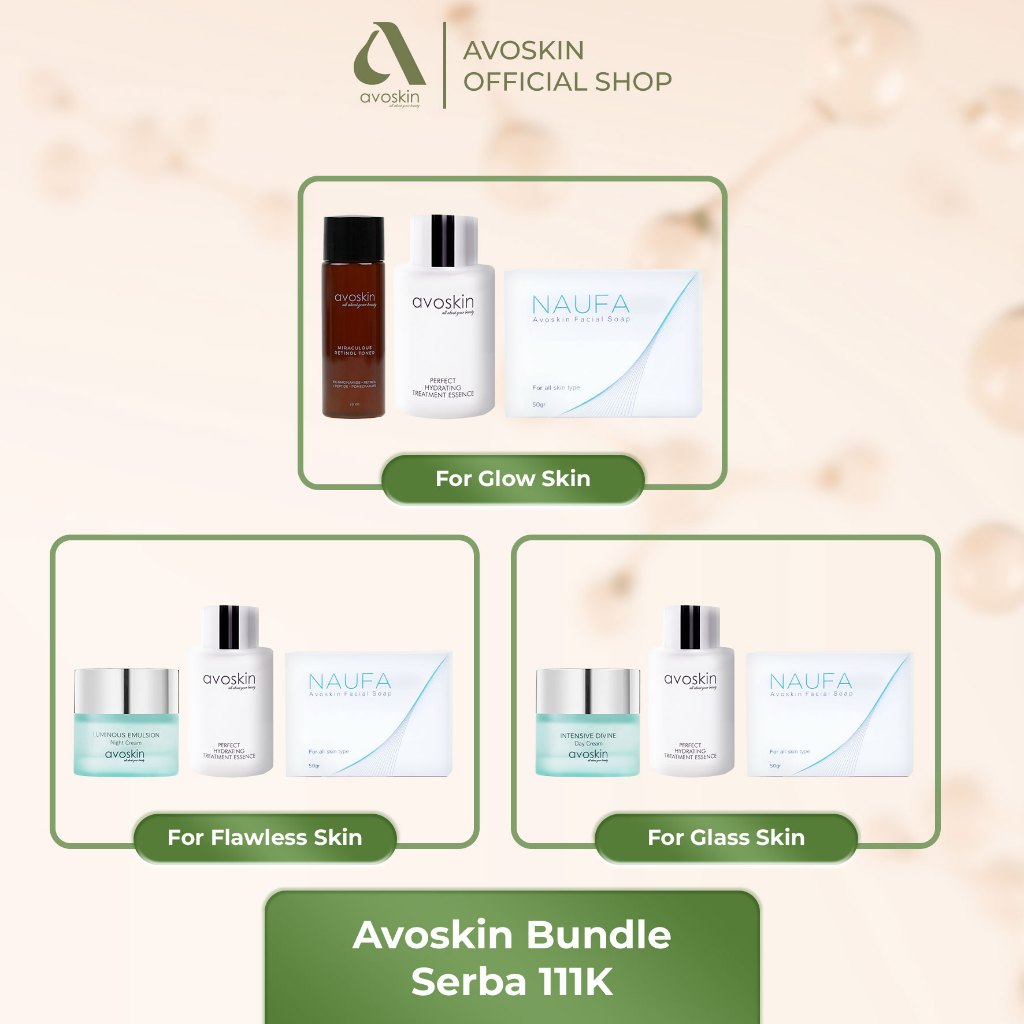 [LIMITED BUNDLE] Paket Skincare Avoskin Serba 111Rb