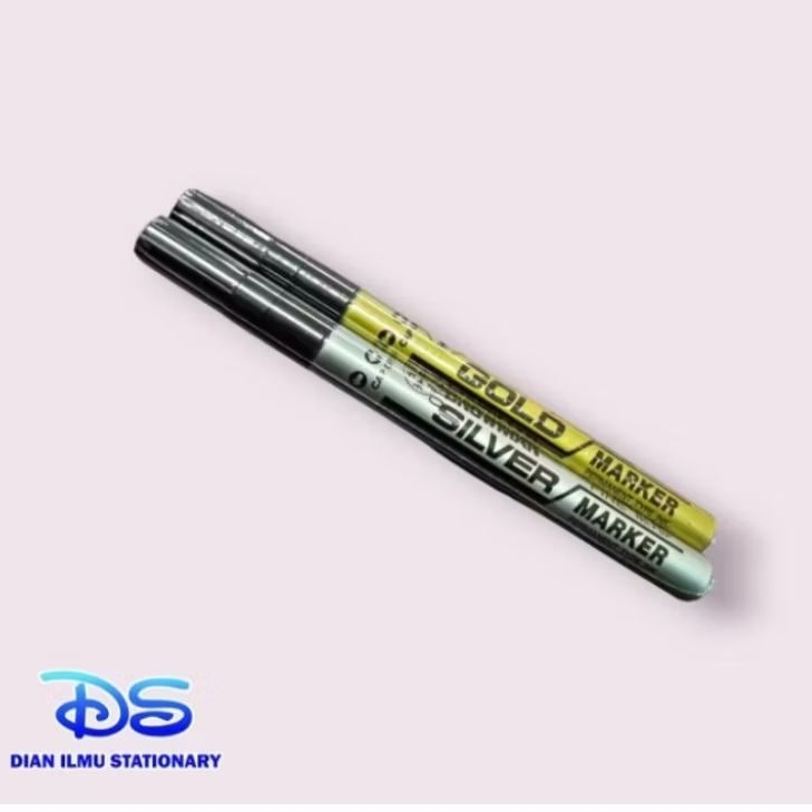 Spidol Silver Gold Kecil Snowman Dian Ilmu Stationary