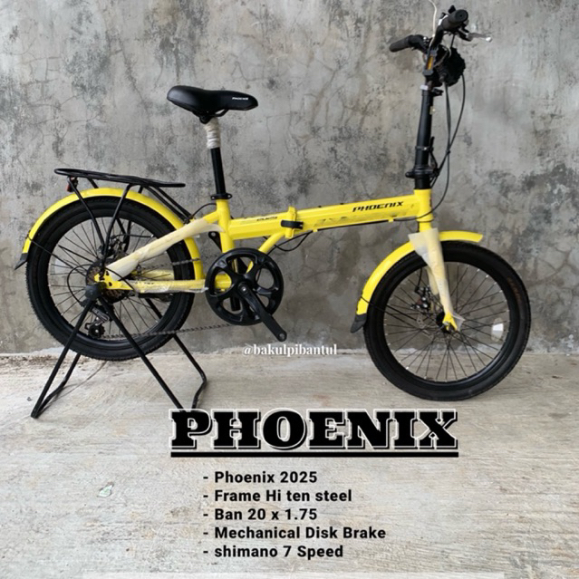 Sepeda Lipat ring 20 Phoenix 2025 | Sepeda Lipat Phoenix 2025 ukuran 20 inch