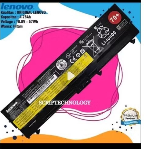 Baterai Lenovo Thinkpad T430 T530 W530 L530 L430 T520 original