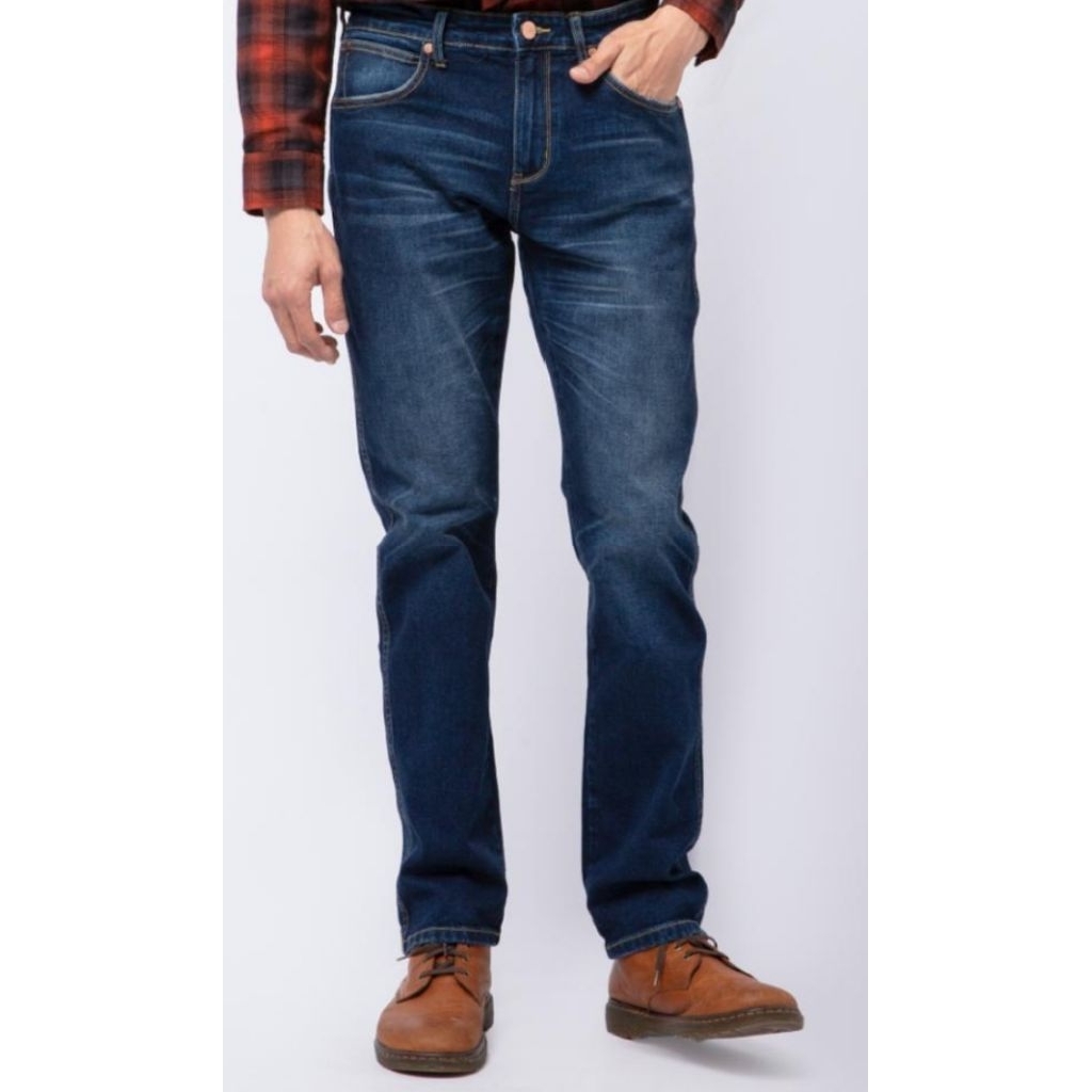 Celana Wrangler greensboro Original 02P22 DARK BLUE