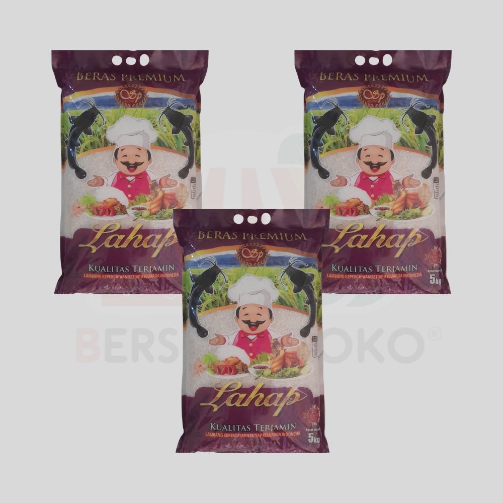 [INSTAN] Beras Lahap Lele 15Kg Beras Premium 5kg x 3