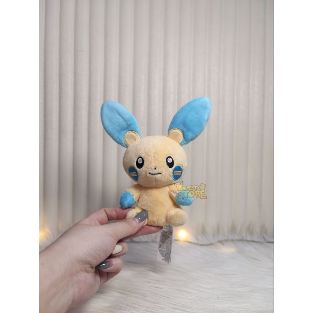 Boneka Pokemon Minun Sitting Cuties - Pokemon Center