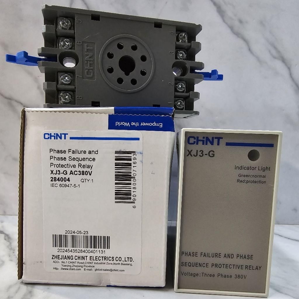 PROMO PFR XJ3G PHASE FAILURE RELAY XJ3-G CHINT ELECTRIC