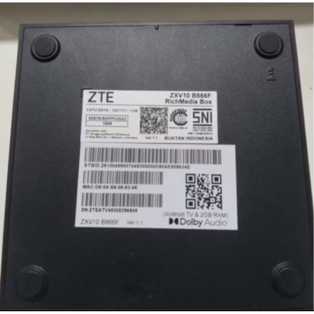 STB B866F Firmware Original ANDROID 11