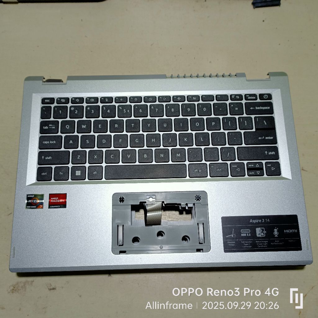 Frame + Keyboard laptop Acer Aspire 3 14 Aspire 5 14 Aspire 5 Spin 14 A5SP14-51MTN