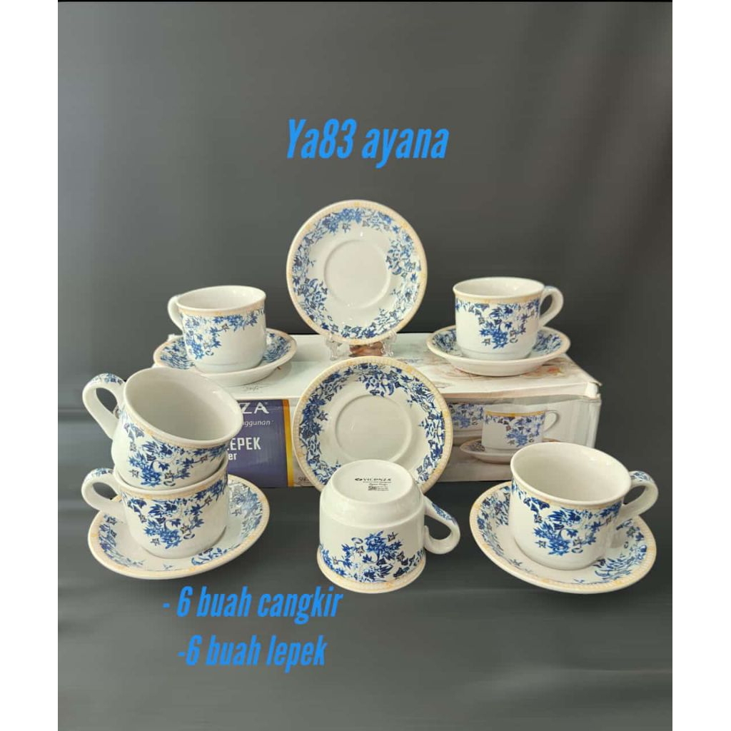 Vicenza Cangkir Set Motif Ayana YA-83