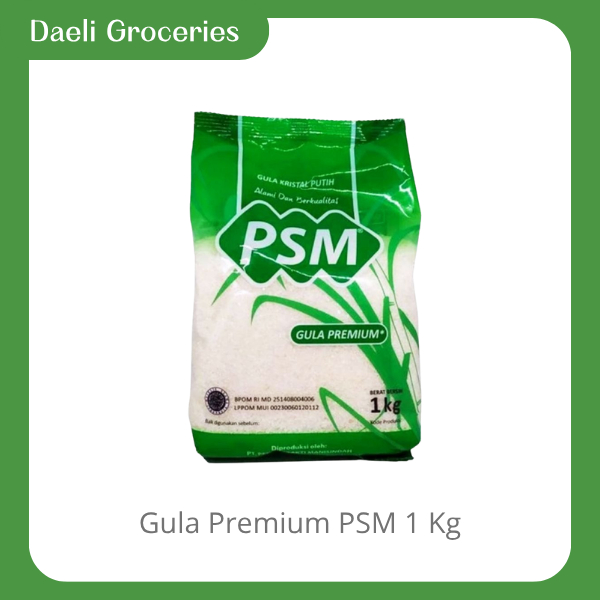 PSM GULA PASIR PREMIUM 1KG / GULA PASIR PSM 1KG