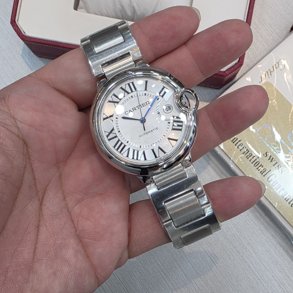 Jam Tangan Cartier Ballon Bleu Automatic Silver – Original Elegant Design