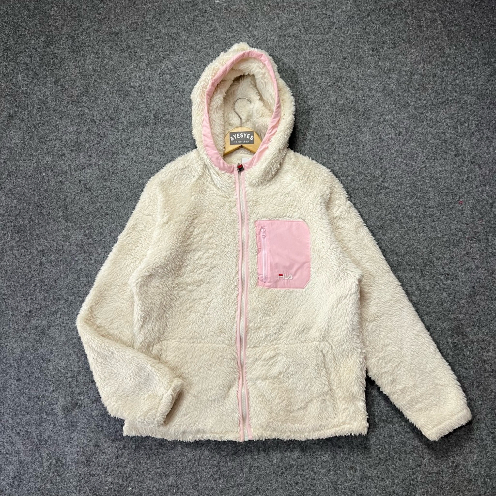 Zip hoodie sherpa fila second
