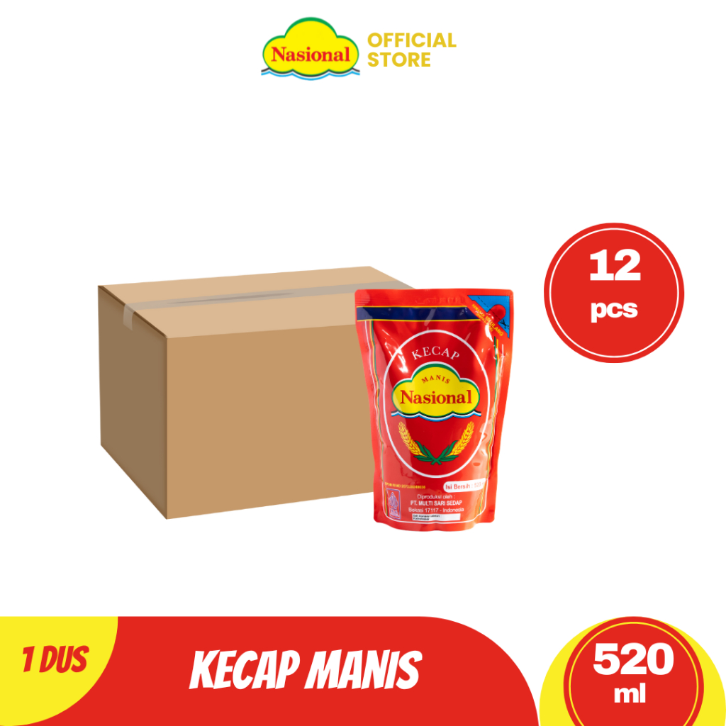 Nasional Kecap Manis 520 ml Dus