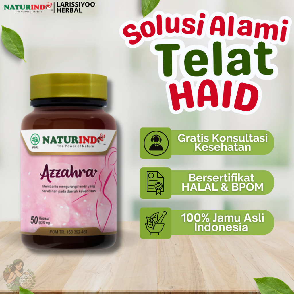 Obat Telat Haid Datang Bulan Pelancar Menstruasi Efek KB Hormonal Nyeri Haid Azzahra Naturindo