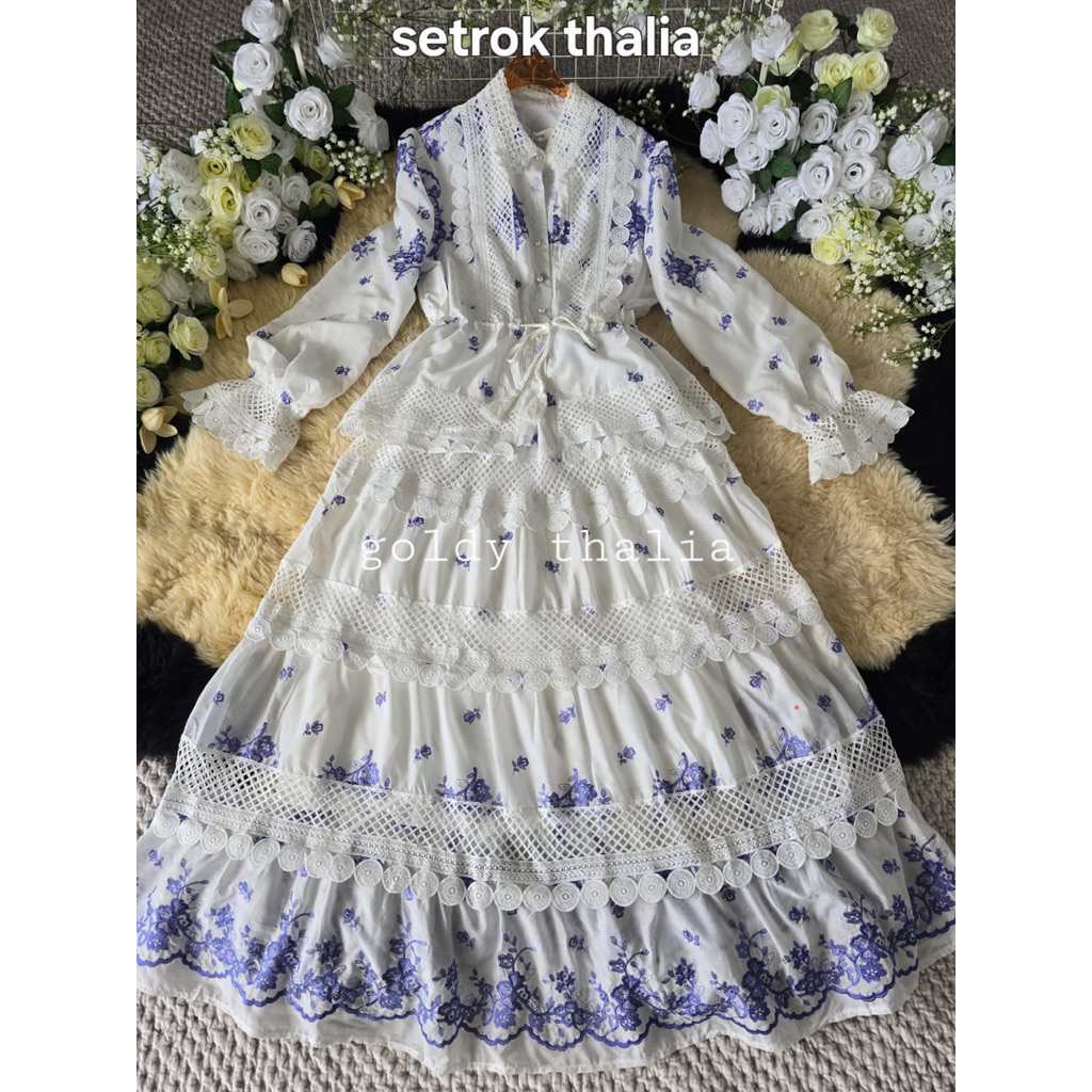 Thalia Goldy Import Premium BKK Set Rok Mewah Bohemian Style