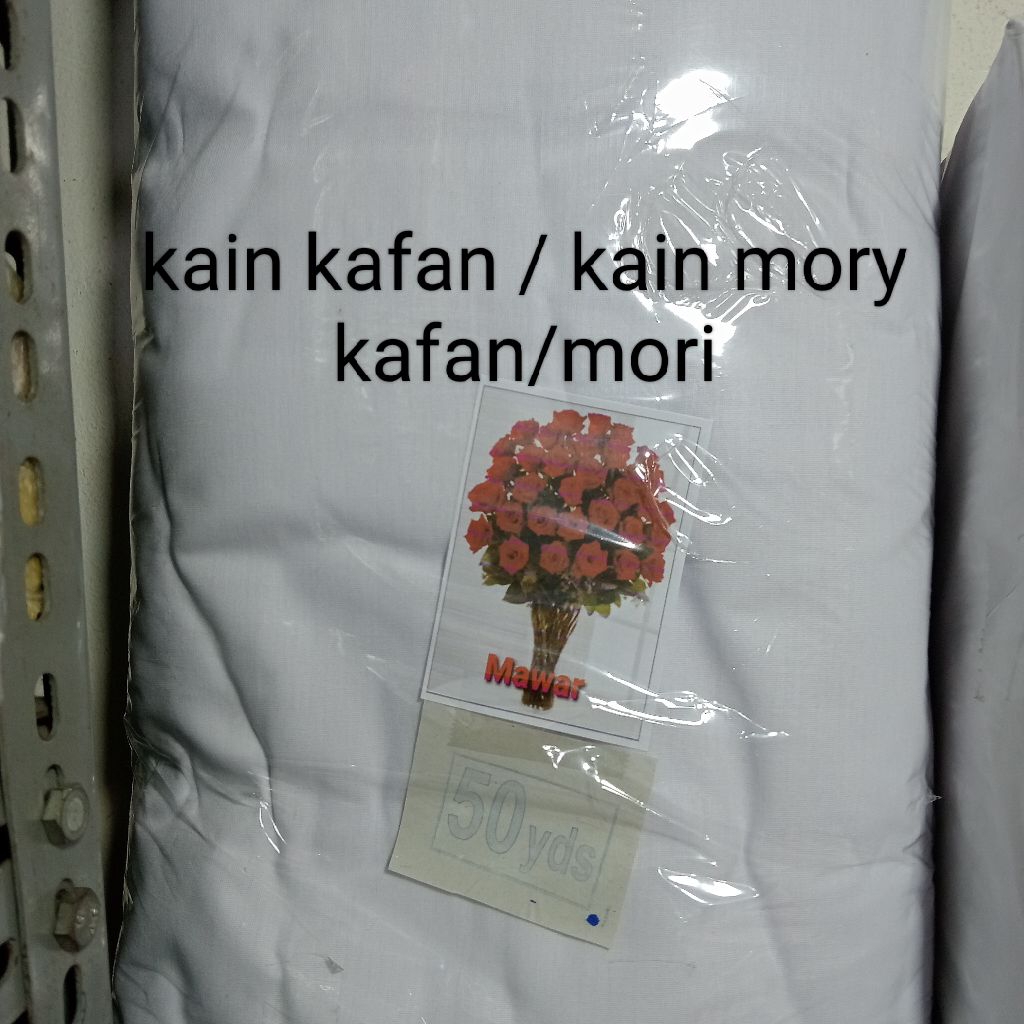 kain kafan/kain kafan cap mawar/kain mory/per 1 roll