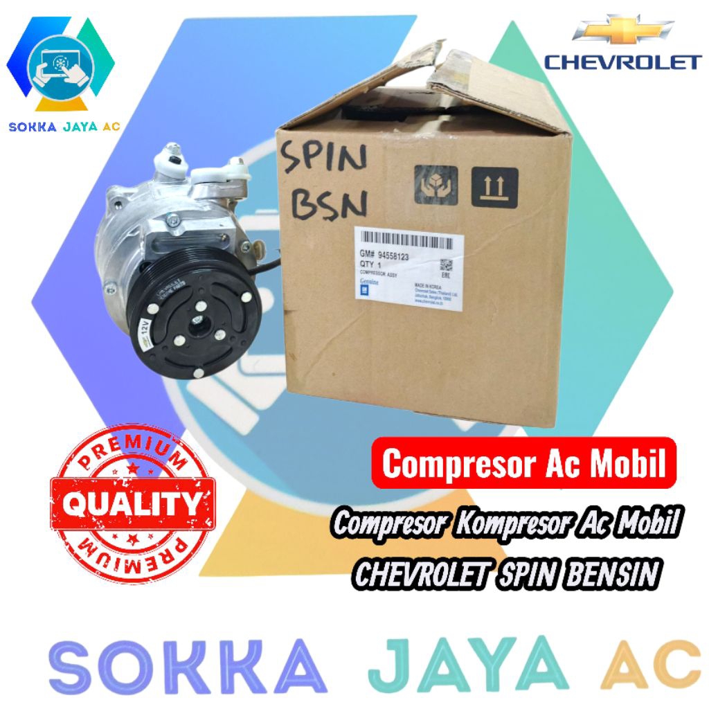 Compresor Kompresor Ac Mobil CHEVROLET SPIN BENSIN