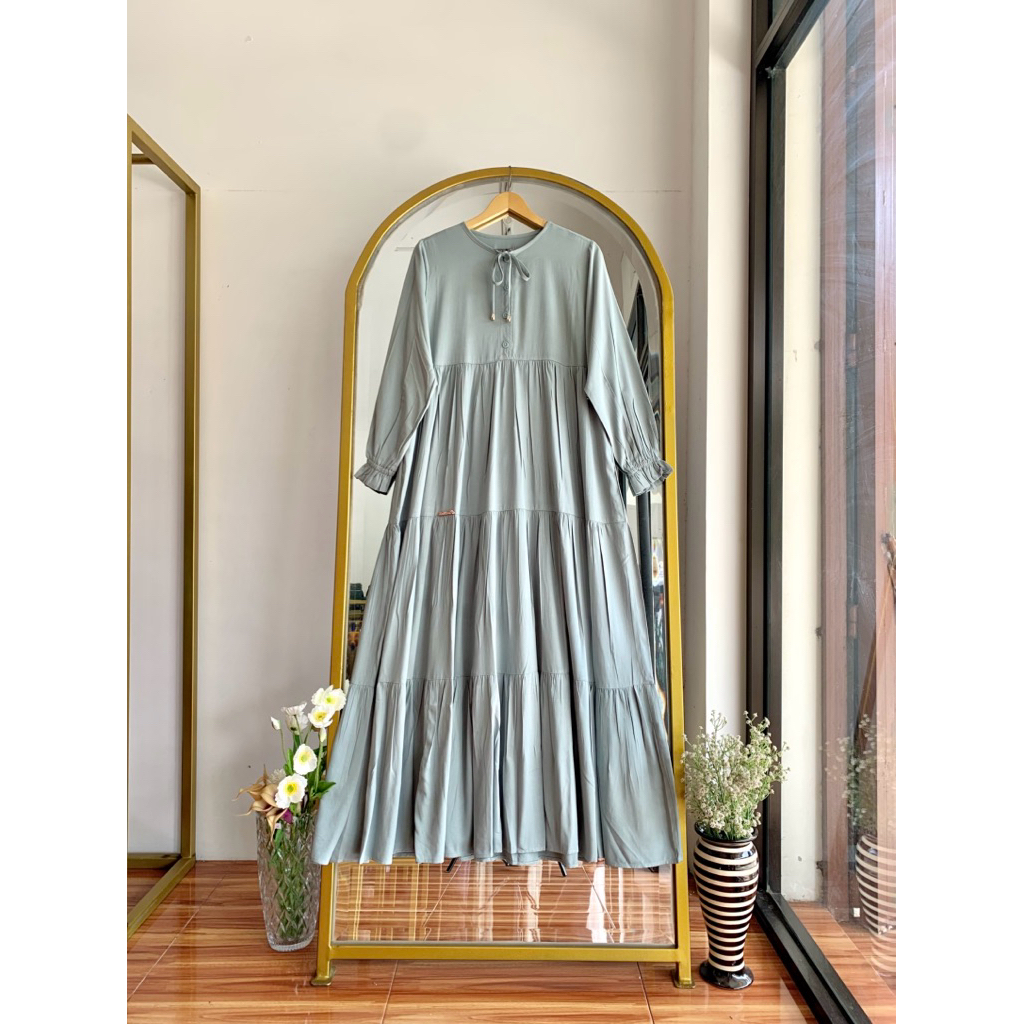 GAMIS RAYON UNIQLO KERAH PITA SALVINA YS.ORIGINAL