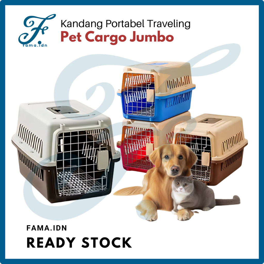 Kandang Anjing Kucing Kelinci Musang Ukuran Besar Pet Carrier