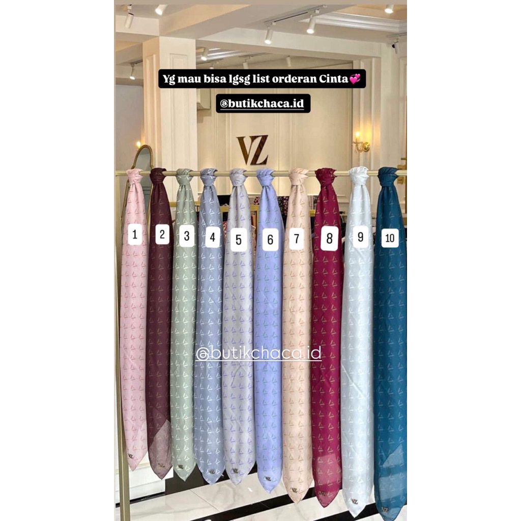 ButikChaca-VZ Monogram Scarf