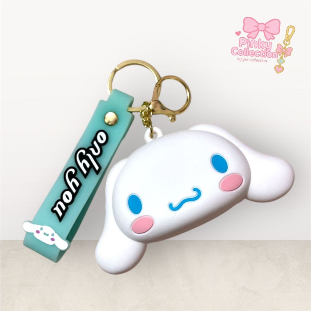 [yec.collection] DOMPET KOIN MINI JELLY CASE POUCH SILIKON GANTUNGAN KUNCI - CINNAMOROL