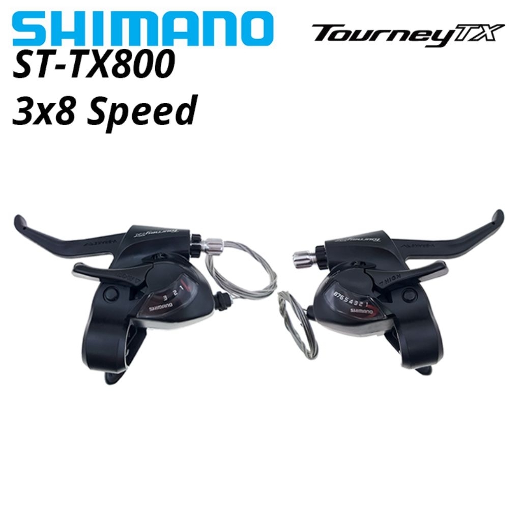 shifter shimano tourney TX800 8 speed dan 3 speed