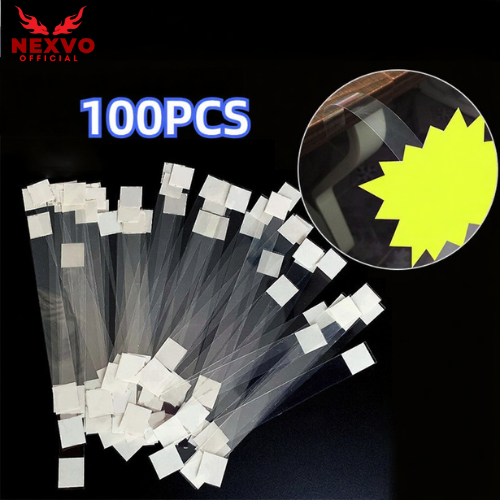 100pcs Mika Wobbler Transparan Mika Label Harga Rak Toko