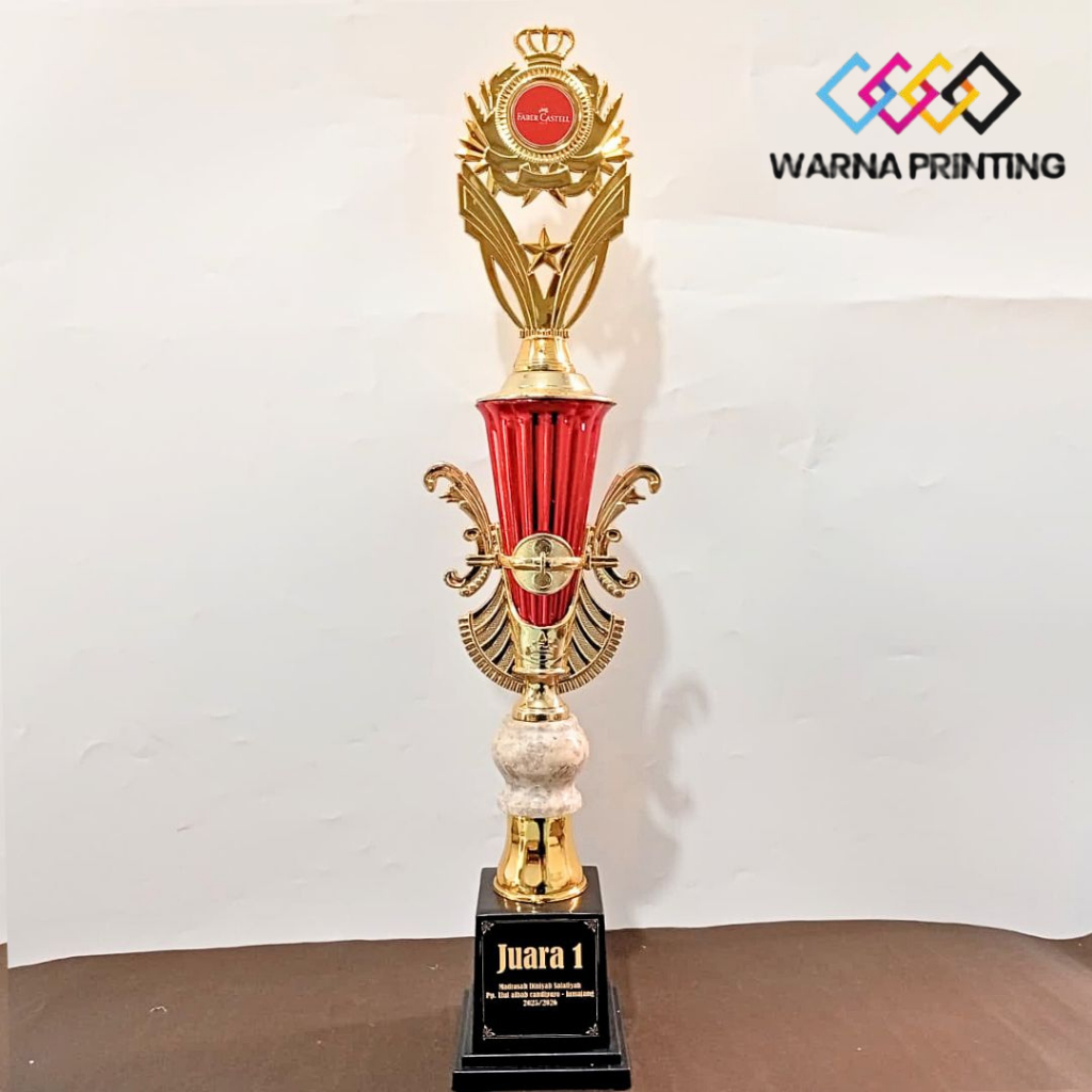 PIALA SATUAN CK IMPORT BESAR KOMBINASI MARMER GUCI 5 CM | PIALA MURAH PIALA TINGGI | PIALA LOMBA MTQ