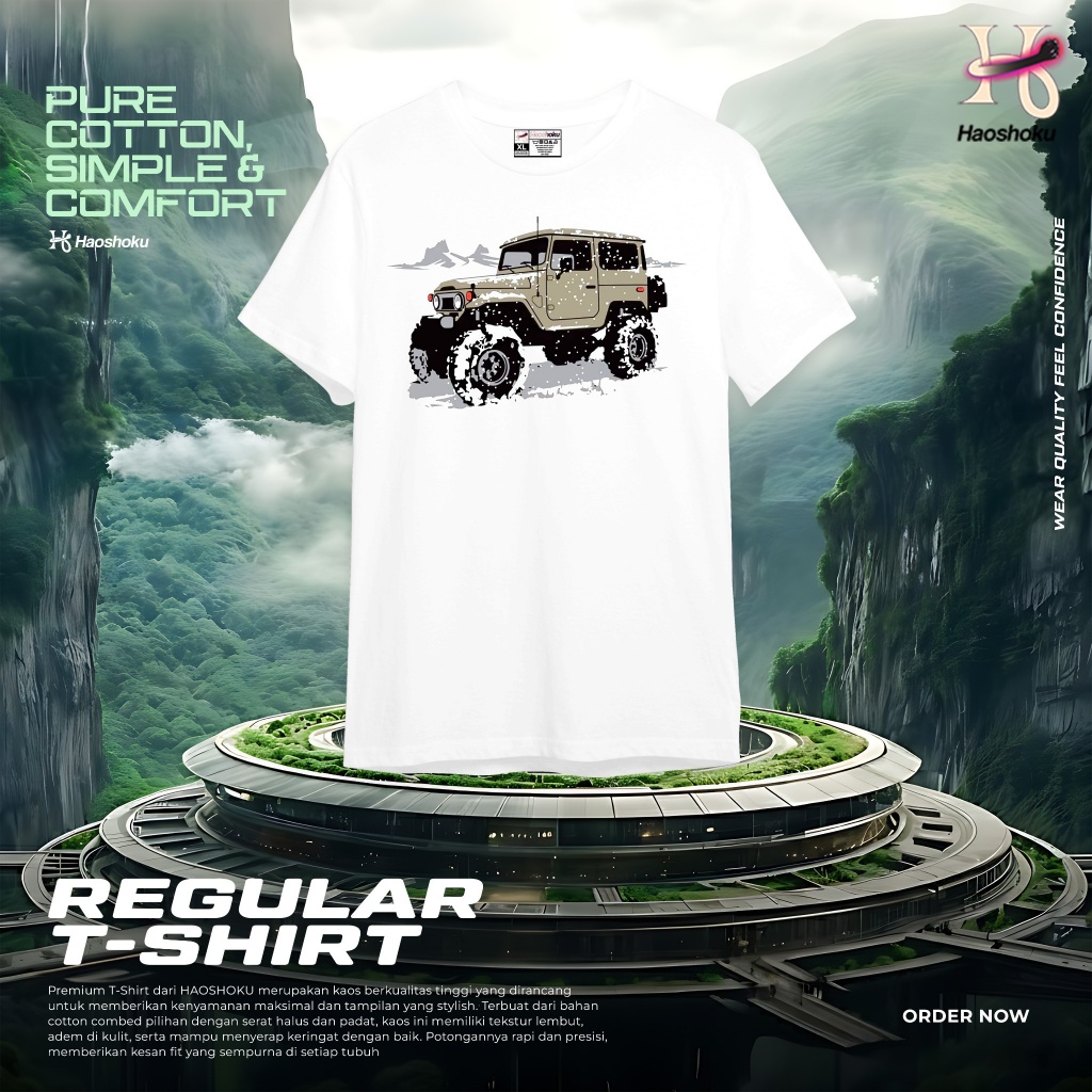 Haoshoku Kaos - Kaos Pria - Baju - Baju Kaos Pria - Kaos Distro Pria Original - Jeep BL5 106