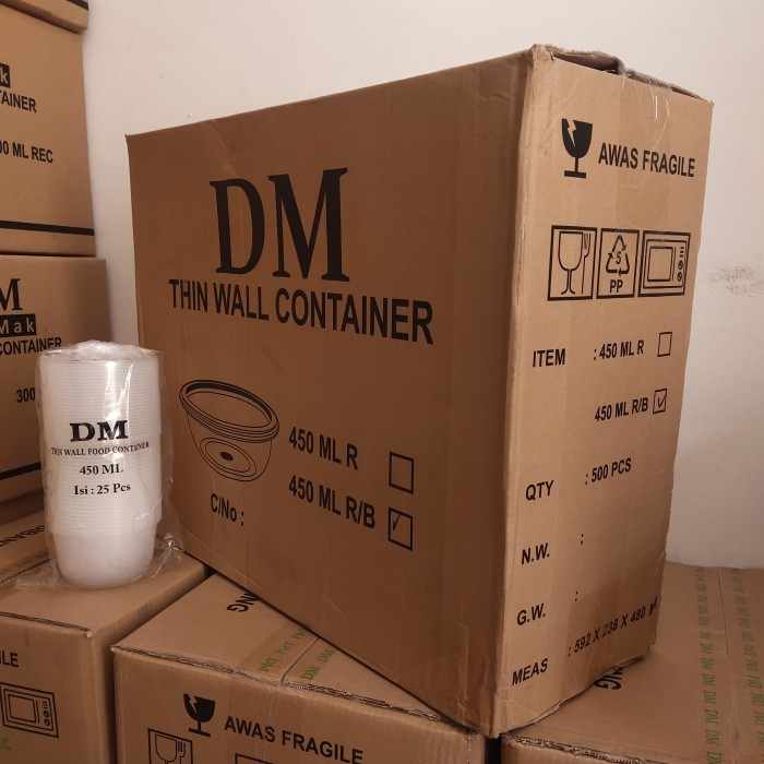 Thinwall Mangkok DM 650 ml, 660 ml, 1000 ml, 2000 ml / Thinwall Mangkok DM / Thinwall Container PER 