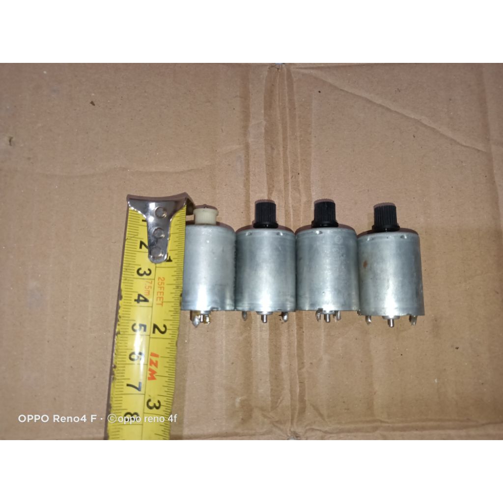 dinamo bekas printer ukuran paling kecil DC 12V mulus bersih