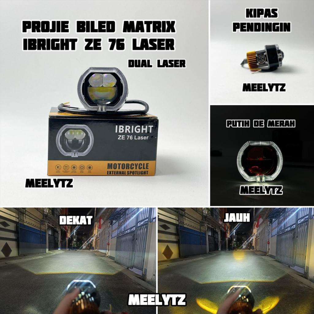 IBRIGHT ZE 76 LASER - Biled Matrix 2.5inc Blue Lens