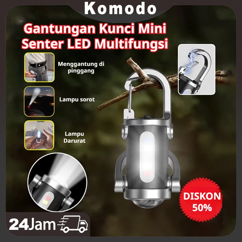 Senter Gantungan Kunci LED Super Terang Tahan Air - Senter Gantungan Kunci Mini untuk Berkemah/Alat 