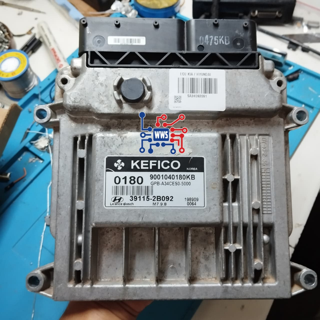 ECU HYUNDAI I20 MANUAL KODE "39115-2B092" (0180) COPOTAN ORIGINAL