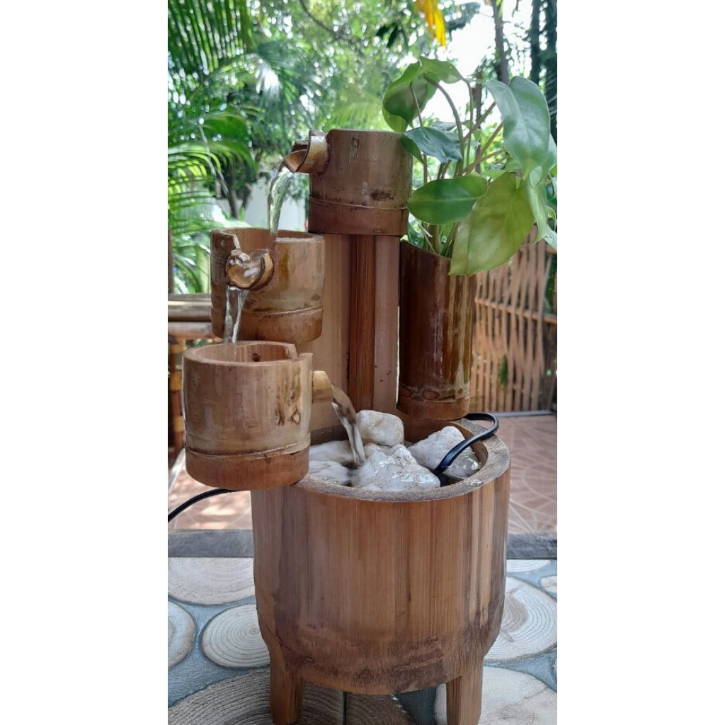 pancuran bambu aquarium minimalis murah