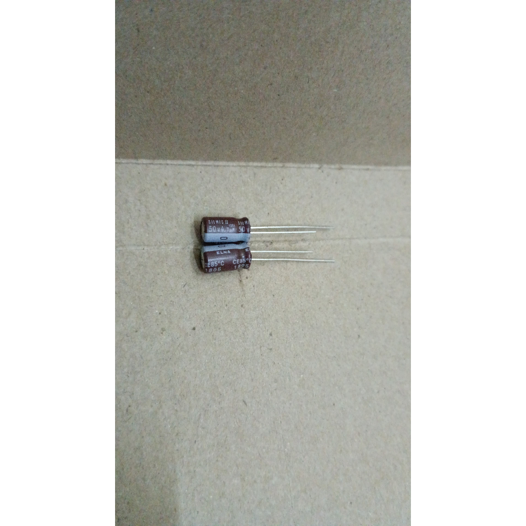 7053 kapasitor elco 4.7uf 4,7 uf 4.7 4,7 uf 50v elna silmic 2 ii