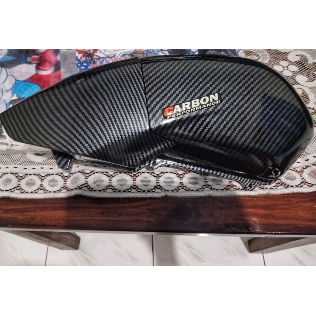 Carbon cover CVT & filter lexi 125
