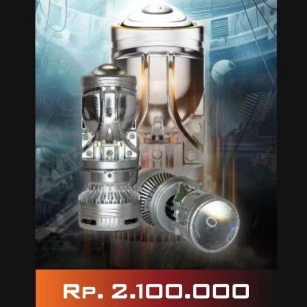 LAMPU LED AOZOOM  H4 MINI HEADLAMP PROJECTOR