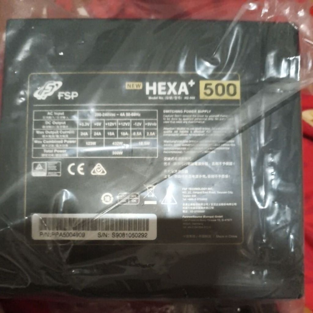 Hexa Psu 500 80+Bronze