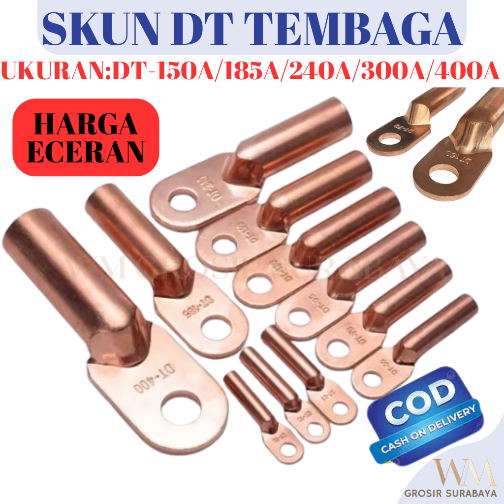 Kabel skun  Tembaga DT-150/DT-185/DT-240/DT-300/DT-400 scun cabel