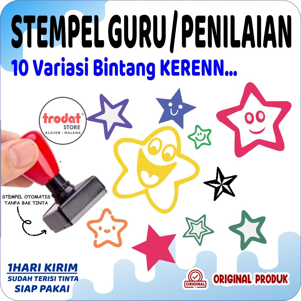 (Promo) Stempel Guru Bintang Star Penilaian Anak