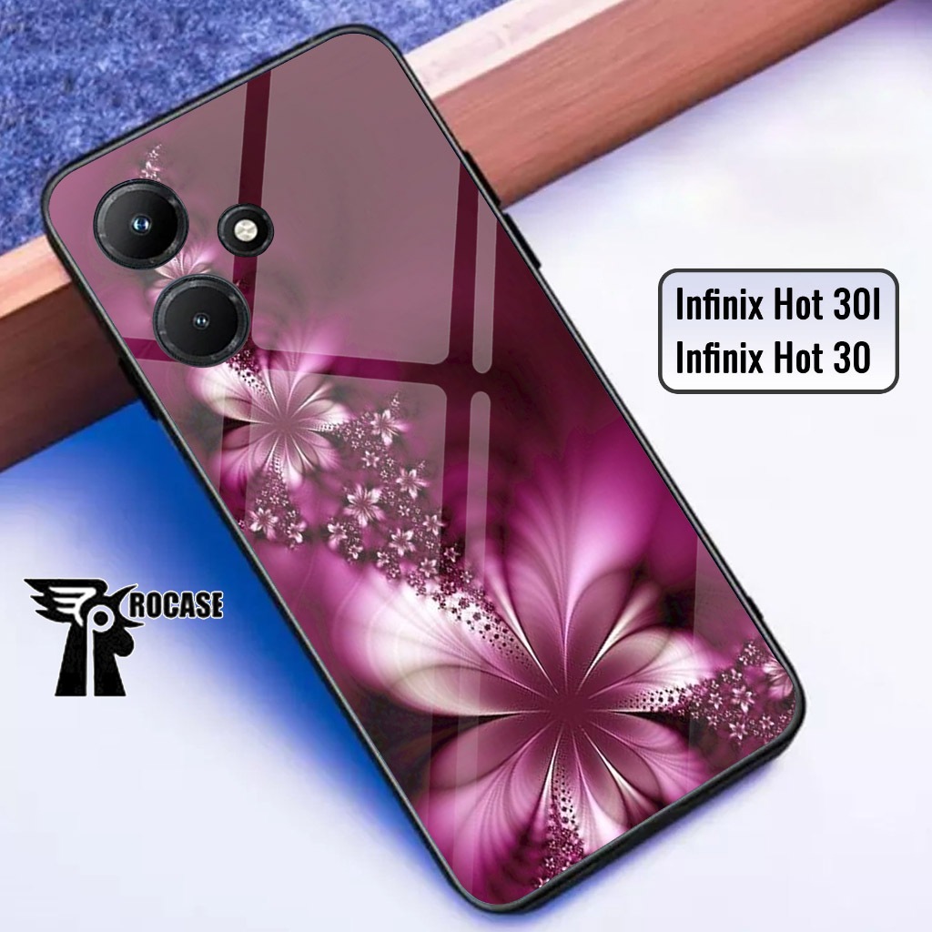 Case Infinix Hot 30i - Casing Hp Infinix Hot 30i Terbaru ( BUNGA ) Softcase Hp Infinix Hot 30i - Sil