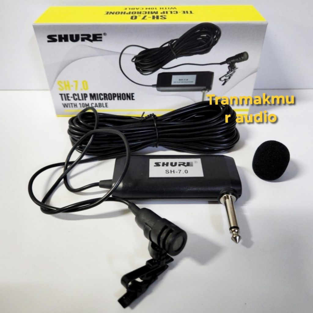 Shure Mic imam / Mic Jepit / Mic clip on Sh-7. 0 Super Sensitif