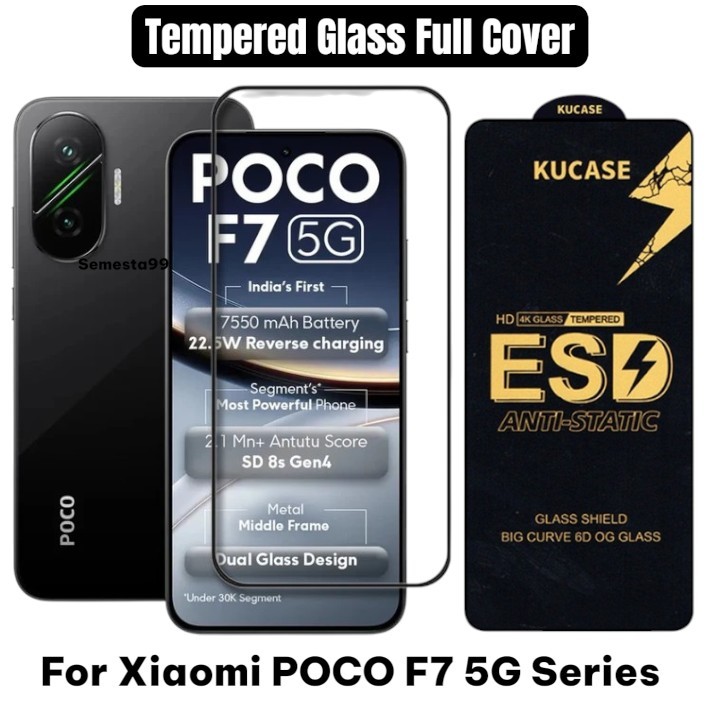 STATIC ESD+ Tempered Glass Xiaomi POCO F7 5G C85 F7Pro C71 X7Pro M7 Pro C75 F6 F6Pro X6 X6Pro M6 M6P