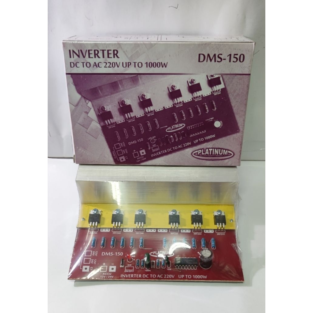 PLATINUM KIT INVERTER 12V DC TO AC 220V 1000WATT DMS-150