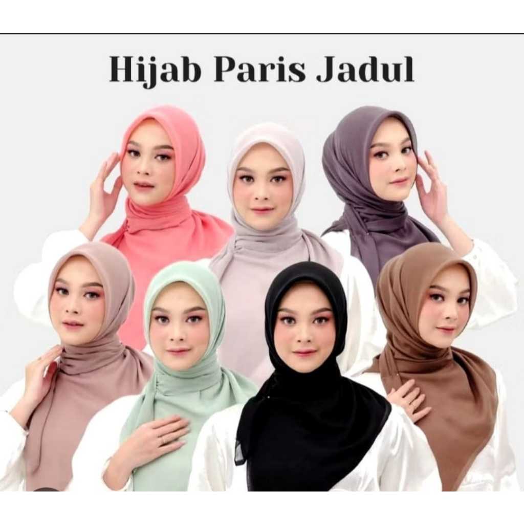 hijab segiempat Paris jadul varisha(cod) ORI varisha /bintang /azara /redrose/Humaira GROSIR