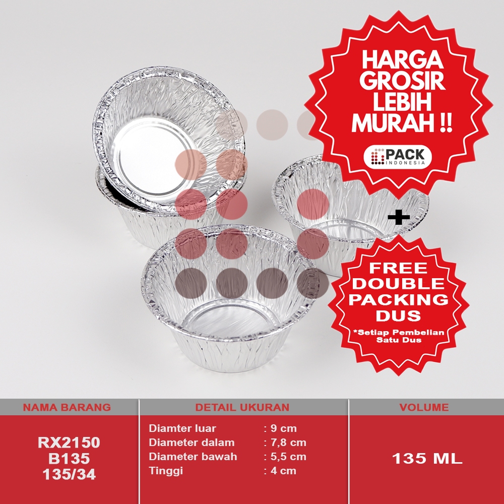 Alumunium foil cup RX2150 / B135 / zuppa soup / kemasan foil cup