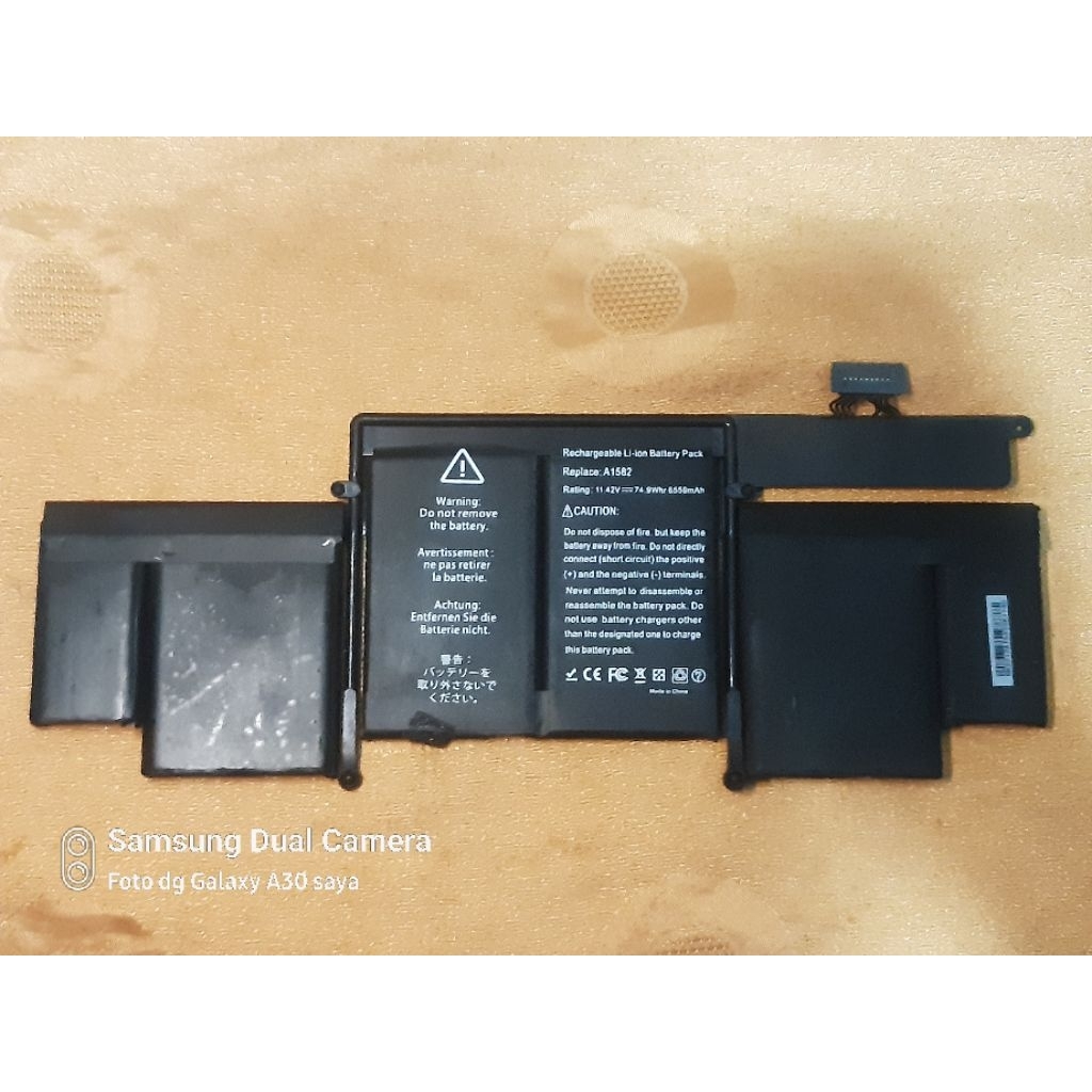 SeagullStar A1582 Battery for Apple MacBook Pro 13" Retina A1502 Early 2015 like new seperti baru ta