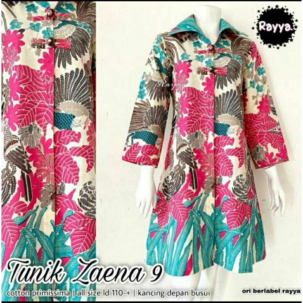 Tunik Zaena #9 Batik Solo Tunik Batik Wanita