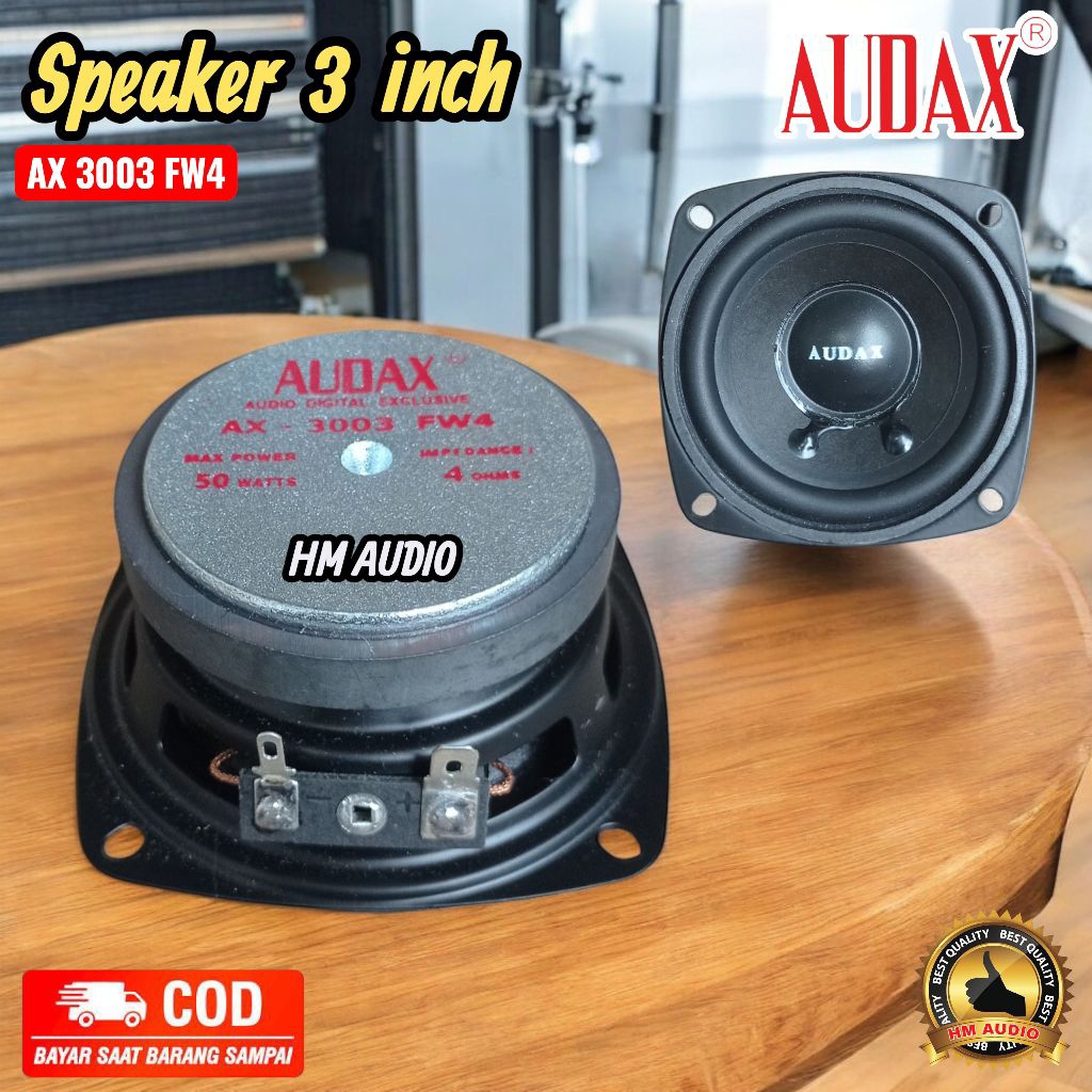 SPEAKER 3 inch AUDAX AX-3003 FW4 WOOFER Original Audax